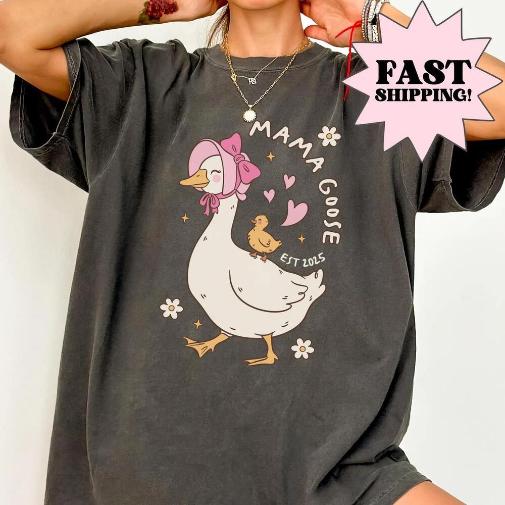 Mama Goose Shirt Mothers Day Shirt Silly Goose Baby Goose Mama Tee